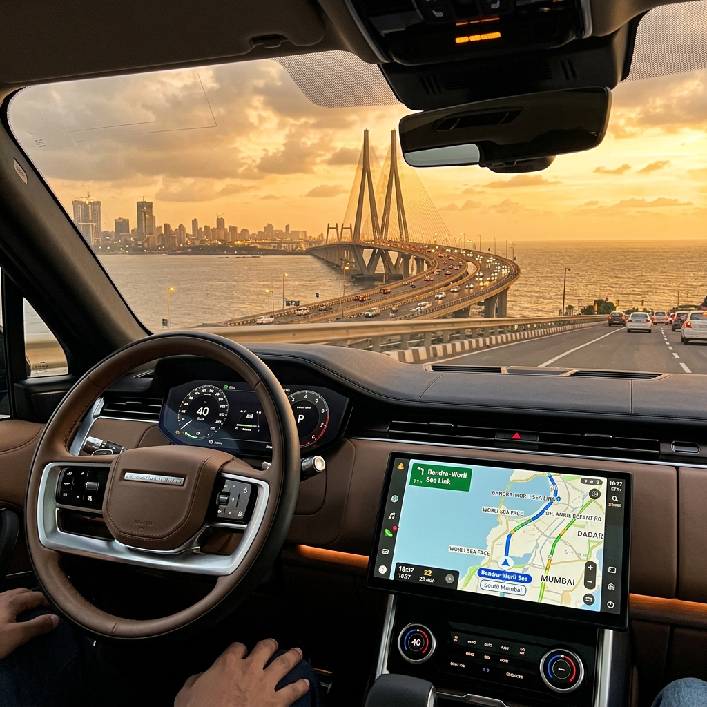 GPS installed inside car cabin in India