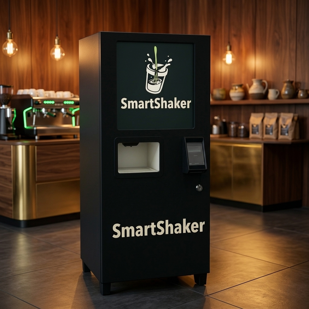 SmartShaker protein machine — automated protein shake dispenser for cafes and restaurants