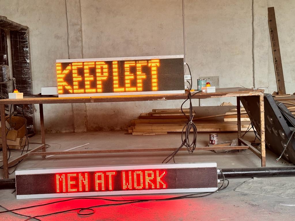 LED warning sign boards